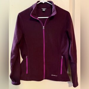 Eddie Bauer Women's Dark Purple Fleece Jacket